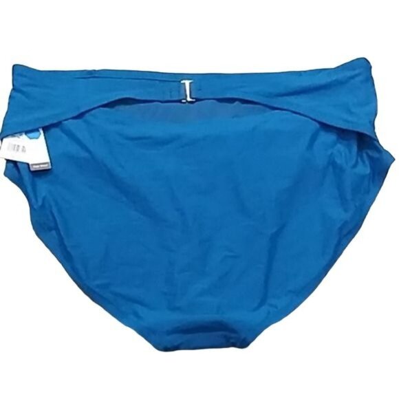 Time & Tru Womens High-Waisted Ruched Bikini Bottom Size 2X 20W-22W - Picture 5 of 6